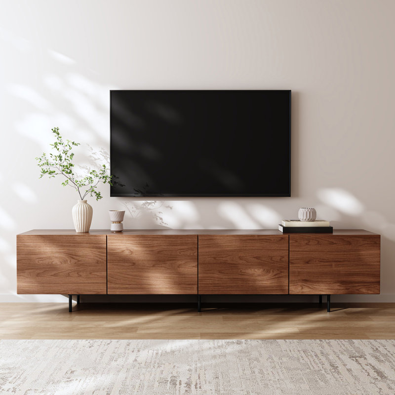 Latitude Run Modern 4-Door TV Stand Storage Credenza